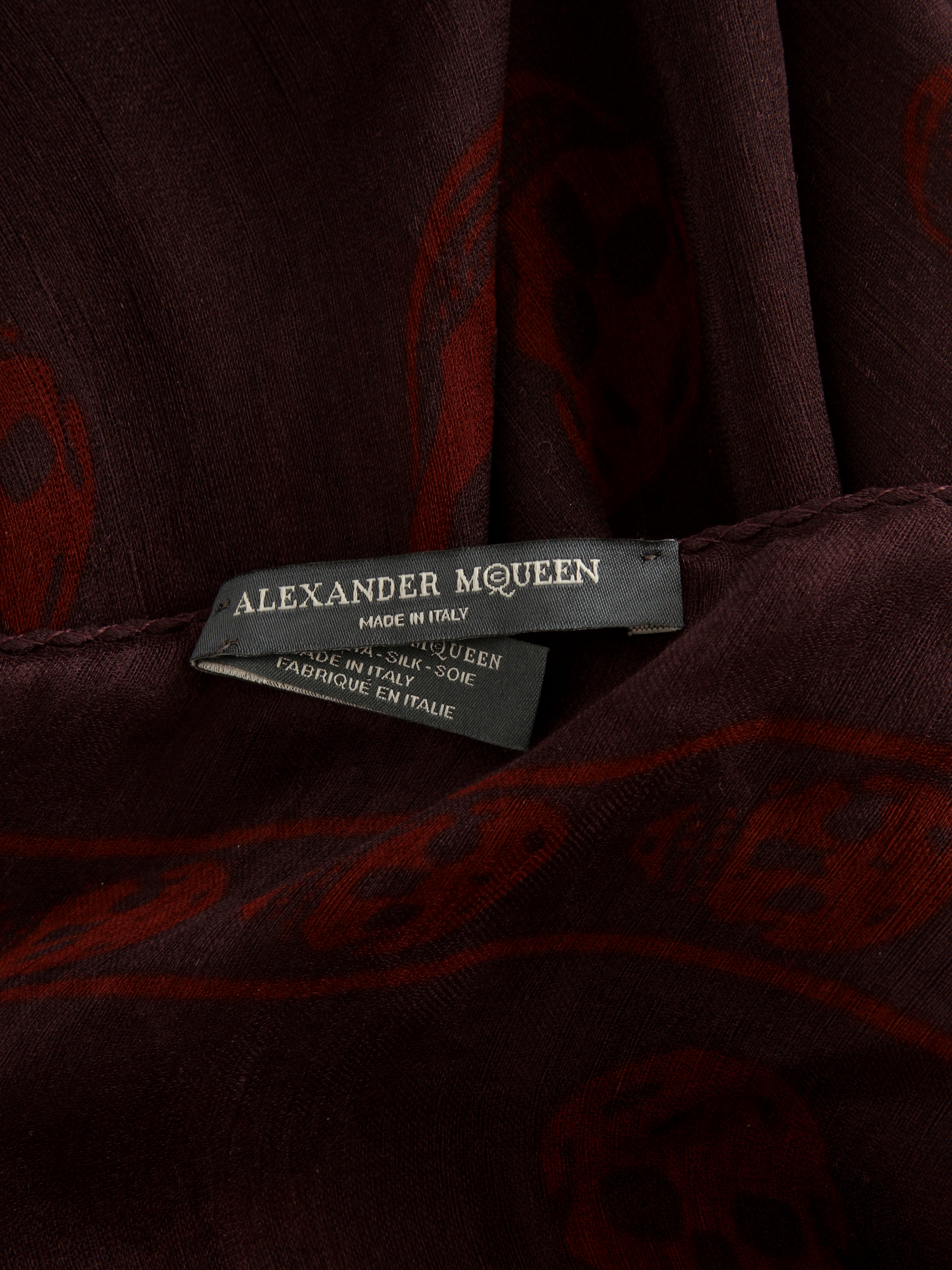 Alexander Mcqueen Silk Scarf 4