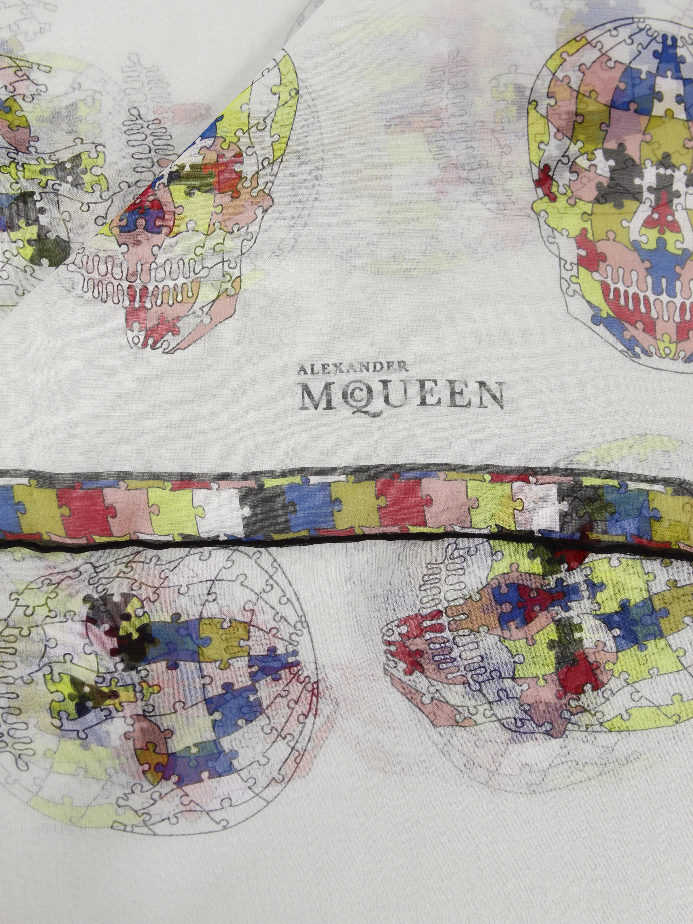 Alexander Mcqueen Silk Scarf 9