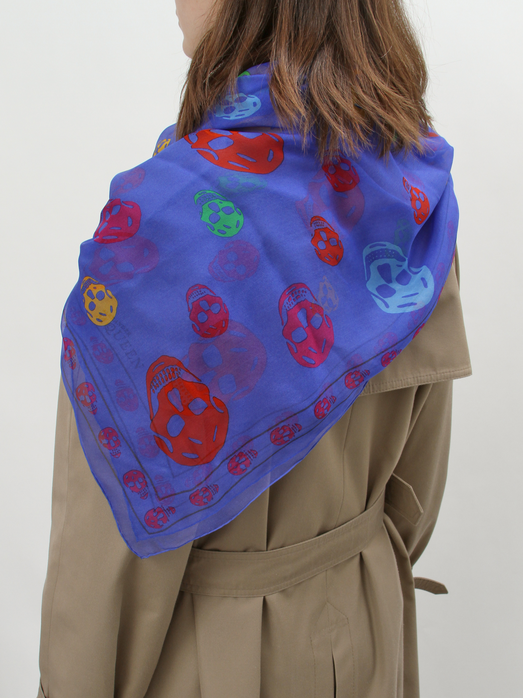 Alexander Mcqueen Silk Scarf 6