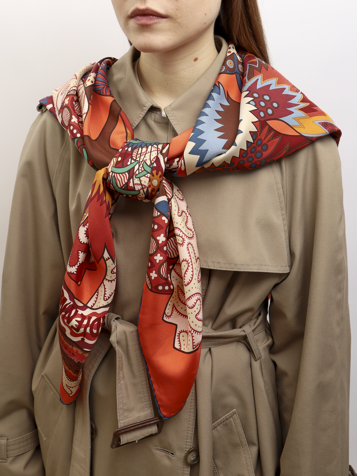 Hermes Silk Scarf 1